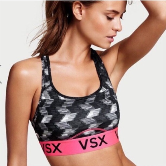 Victorias Secret Sport Geometric‎ Print Sports Bra Size Small - Picture 1 of 10